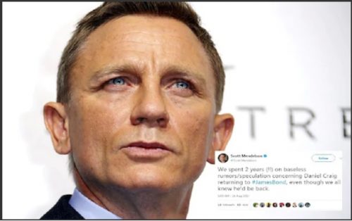 Es oficial: Daniel Craig regresará para otra película de James Bond